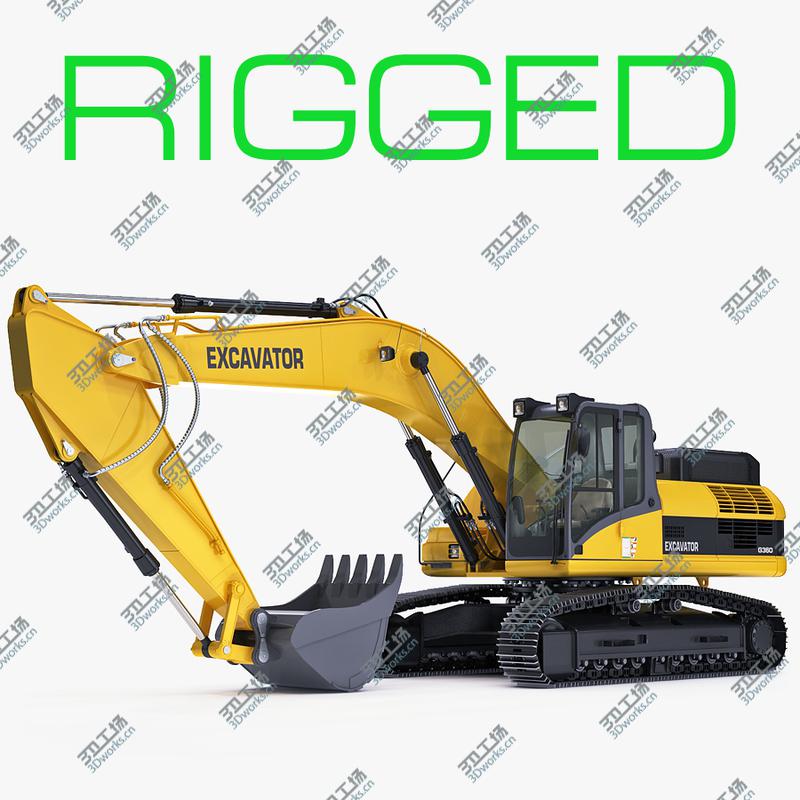 images/goods_img/20210113/Rigged Crawler Excavator Generic/1.jpg